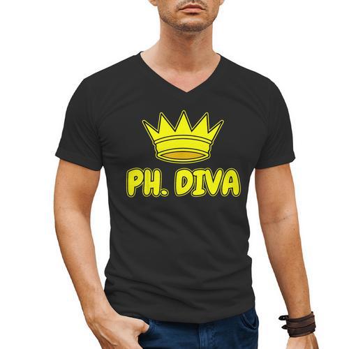 PhD Graduation Ph Diva t Shirt Phdiva Phd t Men's V-Neck T-Shirt - Best Gift Smart