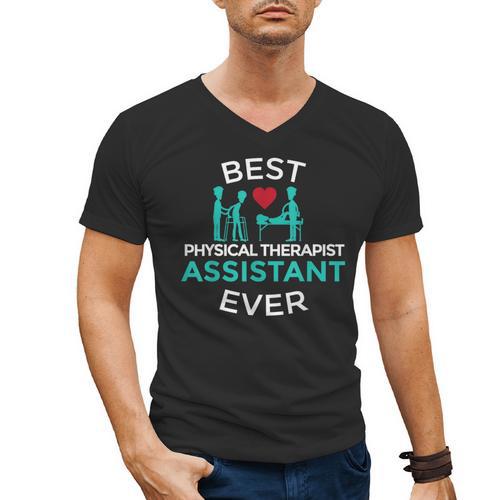 Physical Therapist Therapy Assistant PTA Graduation Men's V-Neck T-Shirt - Best Gift Smart