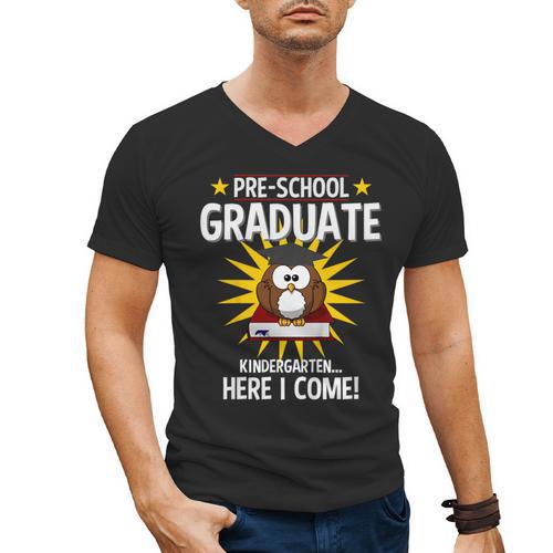 Pre K Graduation Shirt 2019 PreSchool Graduate Toddler Men's V-Neck T-Shirt - Best Gift Smart