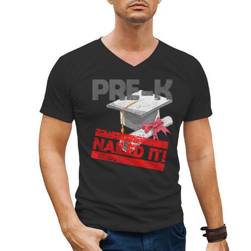 Pre-K Graduation Shirt Preschool Graduation T Shirt Men's V-Neck T-Shirt - Best Gift Smart