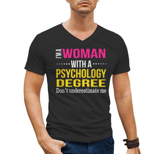 Psychology Degree Major Graduation 2024 Psychologist PsyD Men's V-Neck T-Shirt - Best Gift Smart