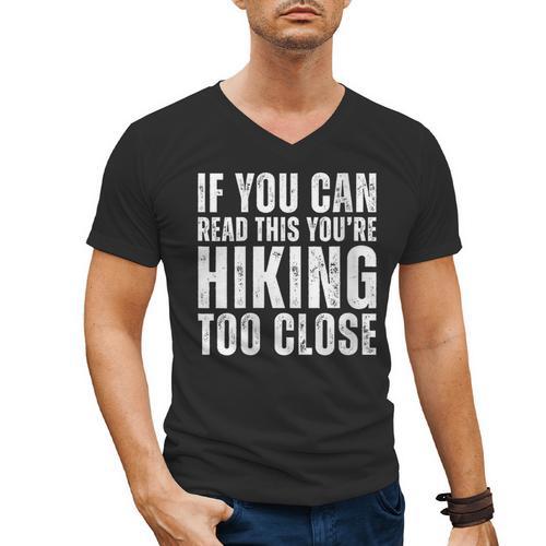 If You Can Read This Hiking Lover Introvert Hiker Men's V-Neck T-Shirt - Raresse