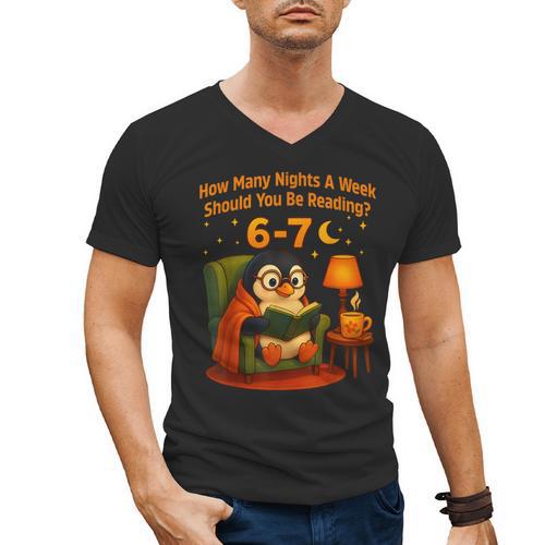Reading 6 7 Six Seven Meme English Teacher Book Lover Men's V-Neck T-Shirt - Bookorys