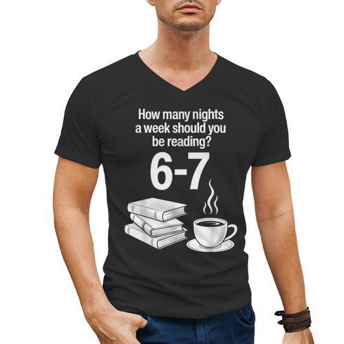Reading 67 Meme English Teacher Book Lover Men's V-Neck T-Shirt - Bookorys CA