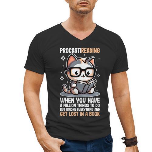 Reading Shirts For Women Bookworm Shirt Book Lover Men's V-Neck T-Shirt - Bookorys DE
