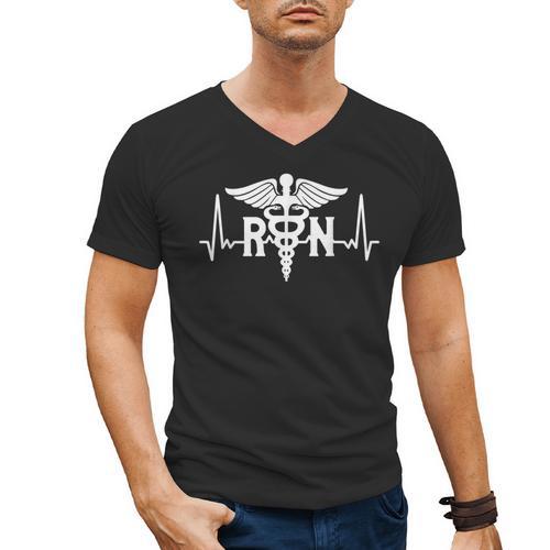 RN Nursing Registered Nurse Graduation Men's V-Neck T-Shirt - Best Gift Smart