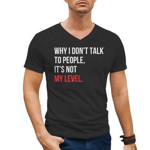 Sarcastic Introvert Attitude Quote Men's V-Neck T-Shirt - Raresse