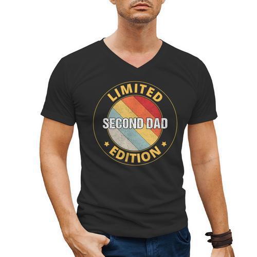 Second Dad Men's V-Neck T-Shirt - Father's Day Fun