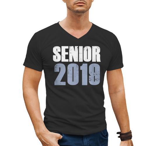 Senior 2019 Shirt Graduation Class Back To School Tee Men's V-Neck T-Shirt - Best Gift Smart