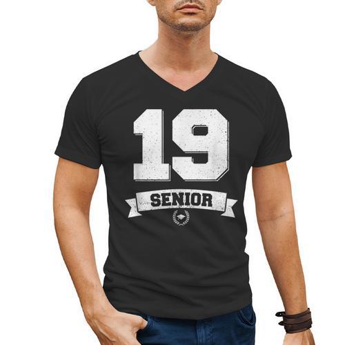 Senior Class Of 2019 Graduation School College Men's V-Neck T-Shirt - Best Gift Smart