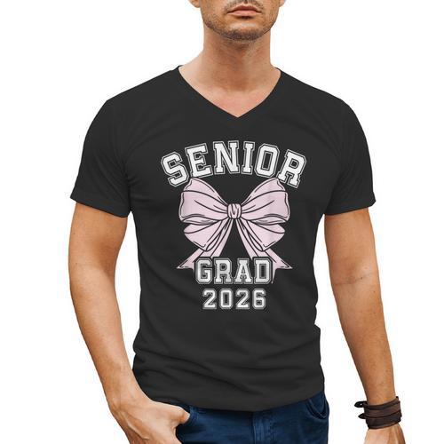 Senior Grad 2026 Class Of 2026 Senior Graduation 2026 Men's V-Neck T-Shirt - Best Gift Smart