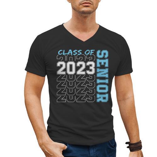 Senior Graduation Class Of 2023 Cute Senior 2023 Men's V-Neck T-Shirt - Best Gift Smart