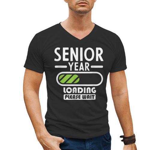 Senior Year Loading Please Wait Graduation Men's V-Neck T-Shirt - Best Gift Smart