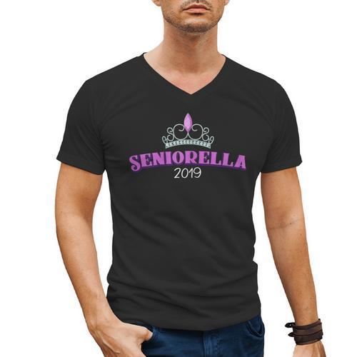 Seniorella 2019 Shirt Senior Class Graduation Men's V-Neck T-Shirt - Best Gift Smart
