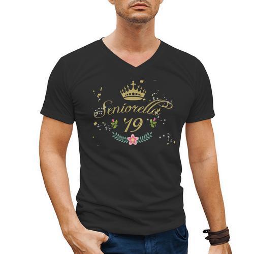 Seniorella 2019 T Shirt Senior Class Of 19 Graduation Girls Men's V-Neck T-Shirt - Best Gift Smart