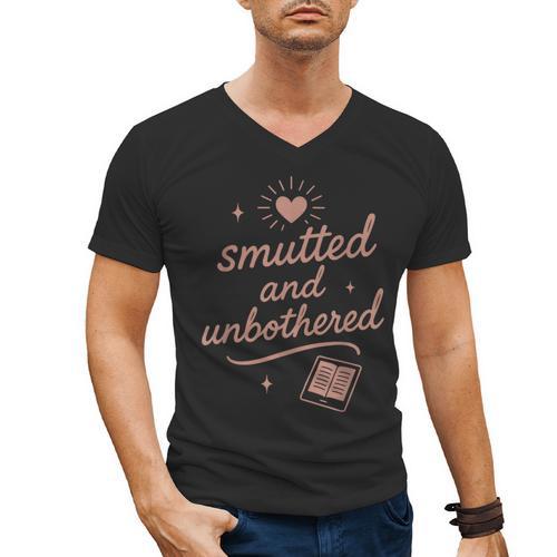 Spicy Book Club BookTok Romance Smutty Fiction Hot Romance Men's V-Neck T-Shirt - Bookorys