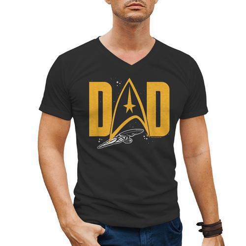 Star Trek Starfleet Dad Men's V-Neck T-Shirt - Father's Day Fun
