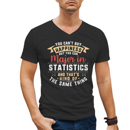 Statistics Major Student Shirt Graduation College Men's V-Neck T-Shirt - Best Gift Smart