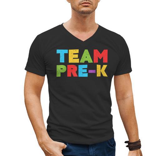 Team Pre-K Shirt Teacher Boy Girl Back To School Graduation Men's V-Neck T-Shirt - Best Gift Smart