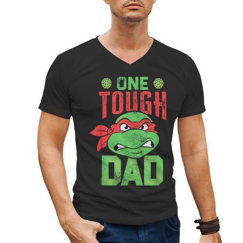 Teenage Mutant Ninja Turtles Father's Day One Tough Dad Men's V-Neck T-Shirt - Father's Day Fun