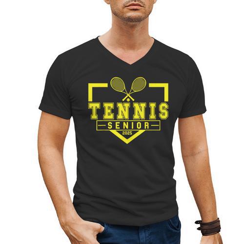 Tennis Senior Night Tennis Senior 2025 Graduation 20 Men's V-Neck T-Shirt - Best Gift Smart