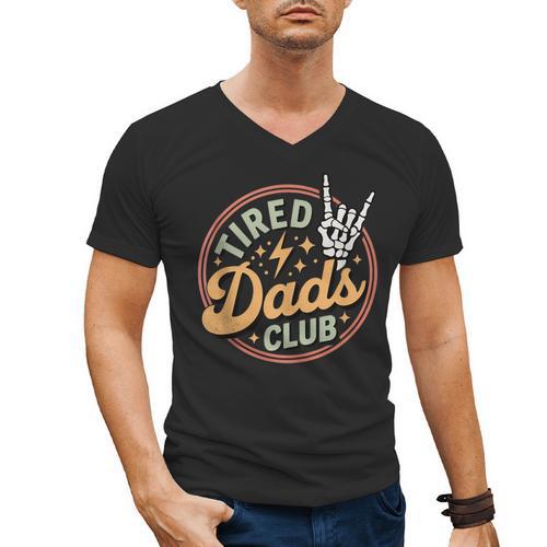 Tired Dads Club Men's V-Neck T-Shirt - Father's Day Fun