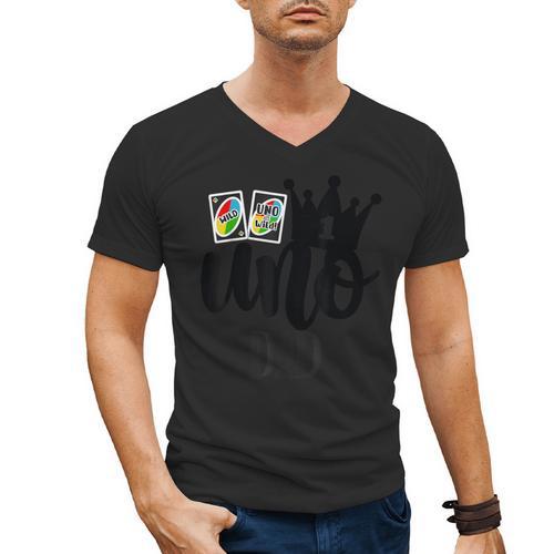 Uno 1st Birthday Dad Men's V-Neck T-Shirt - Father's Day Fun