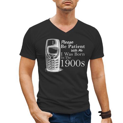Vintage Birthday Seniors I'm From The 1900s Men's V-Neck T-Shirt - Figerry