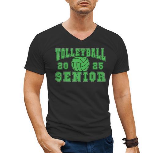 Volleyball Senior Night Volleyball Senior 2025 Graduation 16 Men's V-Neck T-Shirt - Best Gift Smart