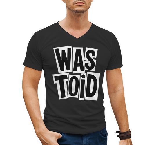 Wastoid 80s Slang Retro Teen Quote Gen X Nostalgia Men's V-Neck T-Shirt - Figerry
