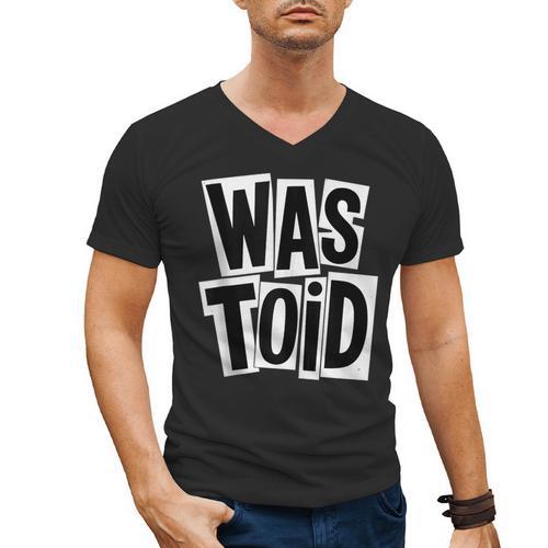 Wastoid 80s Slang Retro Teen Quote Gen X Nostalgia Men's V-Neck T-Shirt - Figerry