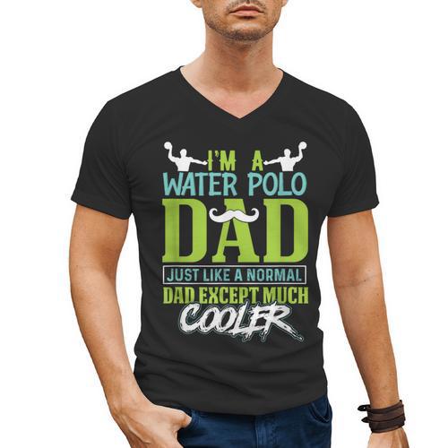 Water Polo Dad Water Sports Men Water Polo Player Men's V-Neck T-Shirt - Father's Day Fun