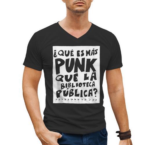 What's More Punk Than The Public Library Book Lover Men's V-Neck T-Shirt - Bookorys