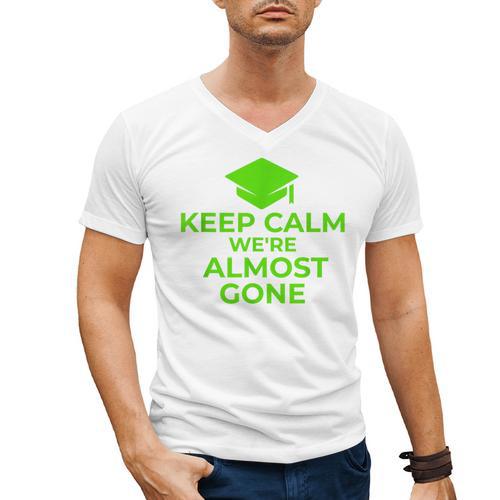 2018 Graduation Red Green High School Color Men's V-Neck T-Shirt - Best Gift Smart
