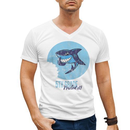 5th Grade Graduation Shirt Men's V-Neck T-Shirt - Best Gift Smart