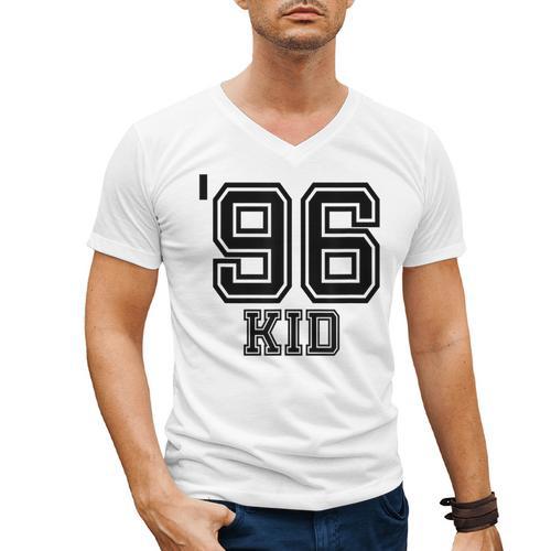 '96 Kid Perfect Vintage Retro Nostalgia Gear For Year 1996 Men's V-Neck T-Shirt - Figerry