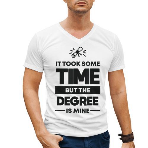 Adult College Graduation Men's V-Neck T-Shirt - Best Gift Smart