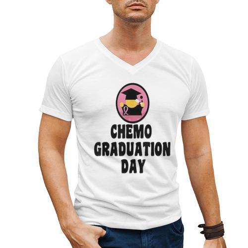 Chemo Graduation Day Victory Support Shirt Men's V-Neck T-Shirt - Best Gift Smart