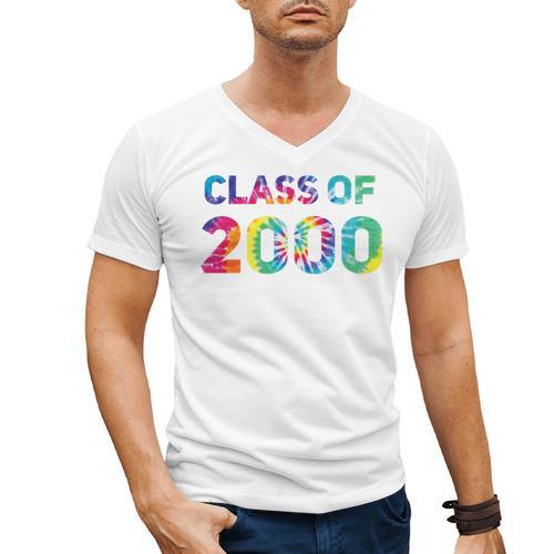 Class Of 2000 School Reunion College Highschool Graduation Premium Tri-Blend Men's V-Neck T-Shirt - Best Gift Smart