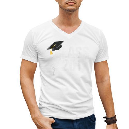 Class Of 2017 Senior Graduation Men's V-Neck T-Shirt - Best Gift Smart