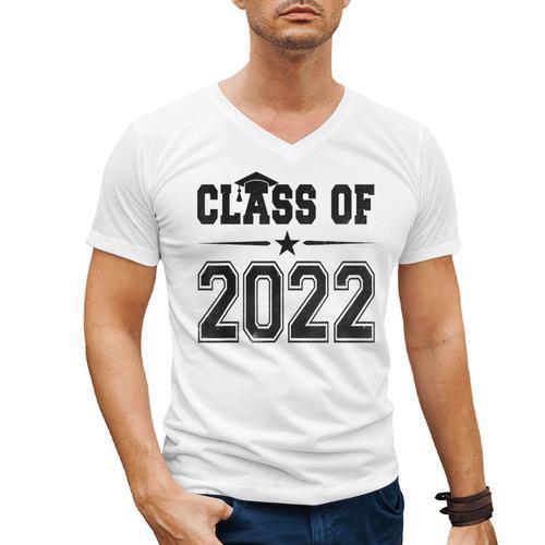 Class Of 2022 Shirt Graduation Men's V-Neck T-Shirt - Best Gift Smart