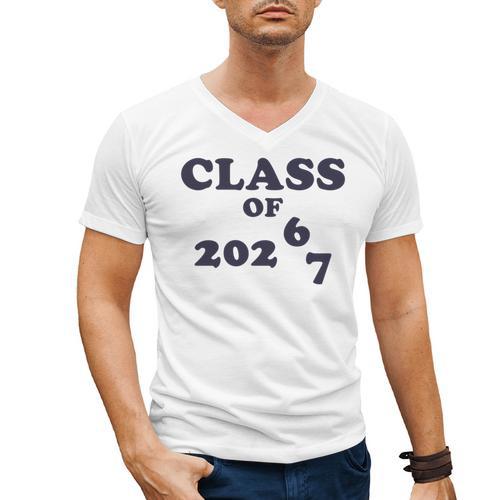 Class Of 2026 Graduation So Done Grade Middle High School Men's V-Neck T-Shirt - Best Gift Smart