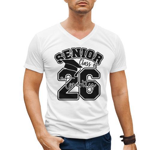 Class Of 2026 Senior 2026 Graduation Men's V-Neck T-Shirt - Best Gift Smart