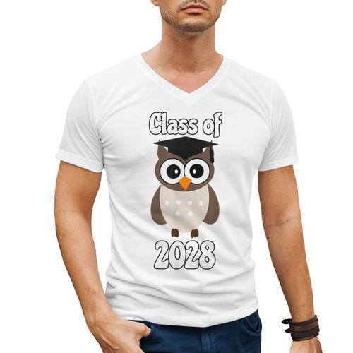 Class Of 2028 TShirt Back To School Graduation Year Boy Girl Men's V-Neck T-Shirt - Best Gift Smart