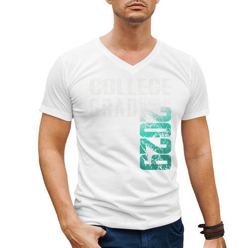 College Grad Class Of 2029 Graduation Men's V-Neck T-Shirt - Best Gift Smart