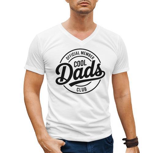Cool Dads Club Father's Day From Daughter Son Best Dad Ever Men's V-Neck T-Shirt - Father's Day Fun