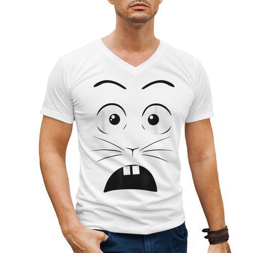 Creepy Carrots Halloween Book Character Costume Men's V-Neck T-Shirt - Bookorys CA