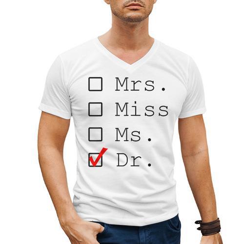 Doctor Graduation Men's V-Neck T-Shirt - Best Gift Smart