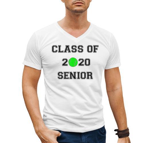 FUN CLASS OF 2020 SENIOR TENNIS GRADUATION GIFT SHIRT Men's V-Neck T-Shirt - Best Gift Smart