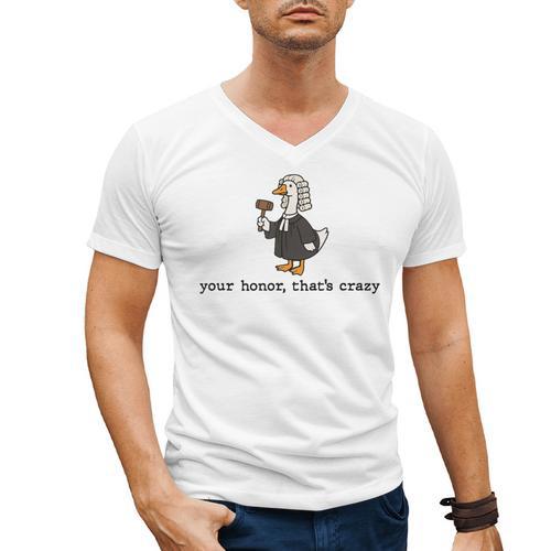 Goose Silly Lawyer Law Student School Graduation Men's V-Neck T-Shirt - Best Gift Smart